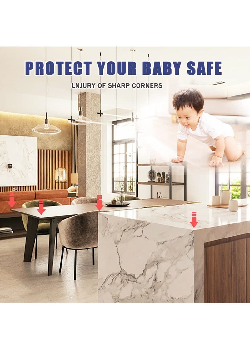 SYOSI - 24 Pcs Baby Proofing Table Corner Guards, Corner Protectors for Furniture, Keep Child Safe, Covers Sharp Furniture and Table Edges, Ensure Safety Against Sharp Corners - Image 1