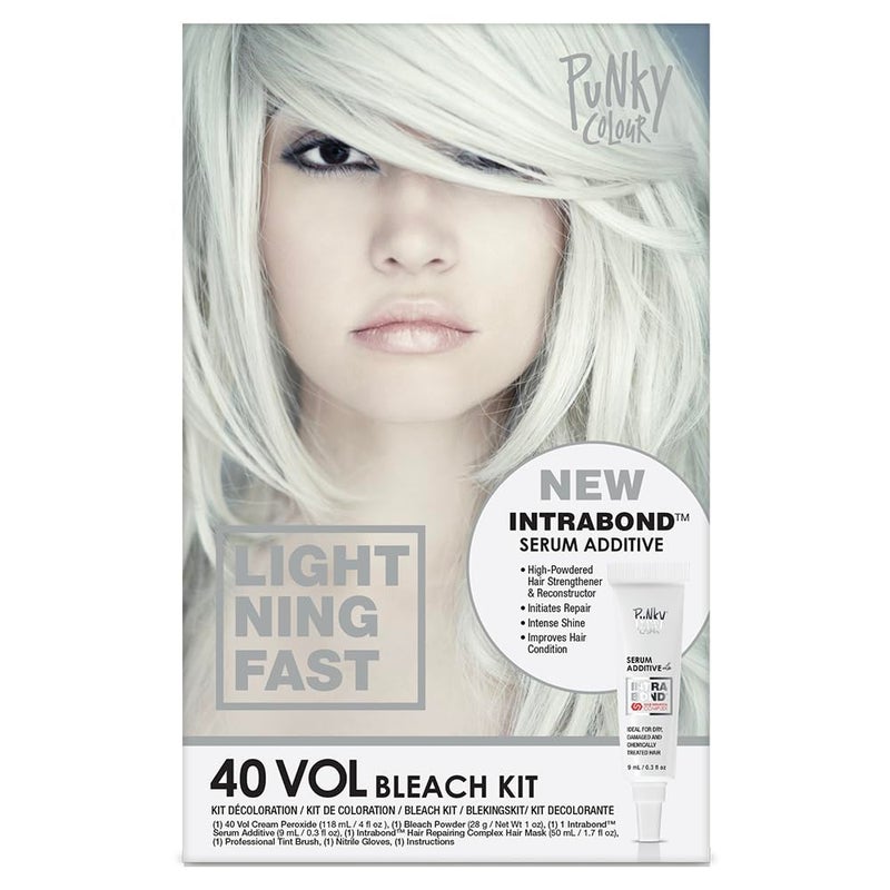 Punky Intrabondâ„¢ 40 Vol Bleach Kit, Fast Bleaching Action for Brighter Hair - Image 1