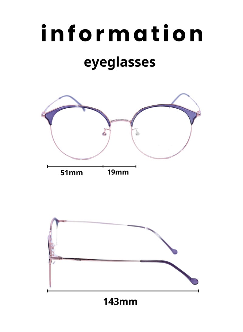 Baleno Round Frame Eyeglasses with High-Quality Lenses - Stylish & Durable Prescription Glasses - Image 2