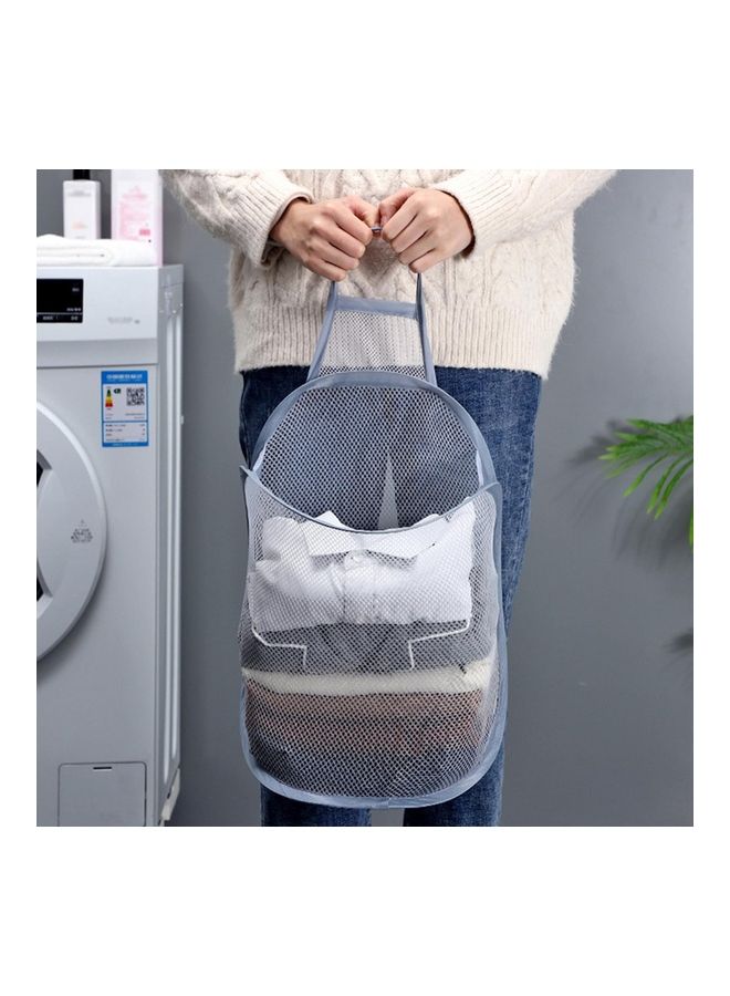 Foldable Laundry Basket White - Image 4