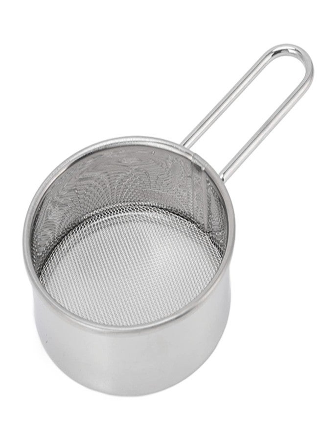 Srliya Mini Sifter Stainless Steel Strainer with Long Handle, Flour Sieve Mini Small Flour Sifter Drainer for Baking, Powder, Sugar and Coffee Pastas Tea Strainer, Diameter 2.6 Inch - Image 1