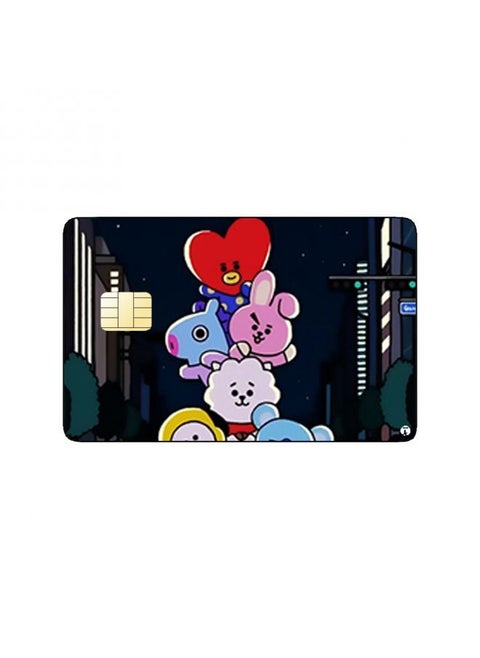 PRINTED BANK CARD STICKER BTS Animals Characters