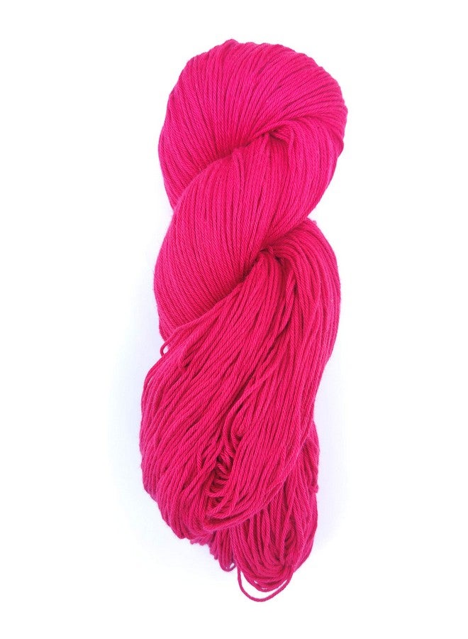 Prapti Handicrafts Prapti handicrafts 4 Ply Dark Pink Cotton Yarn for Crochet and Knitting, Soft Crosia Threads, 160 Grams Hank, 1 Pack of Cotton Yaran, Suitable for Sweaters, Scarfs, Hat, Baby Clothes and DIY Crafts. - Image 1