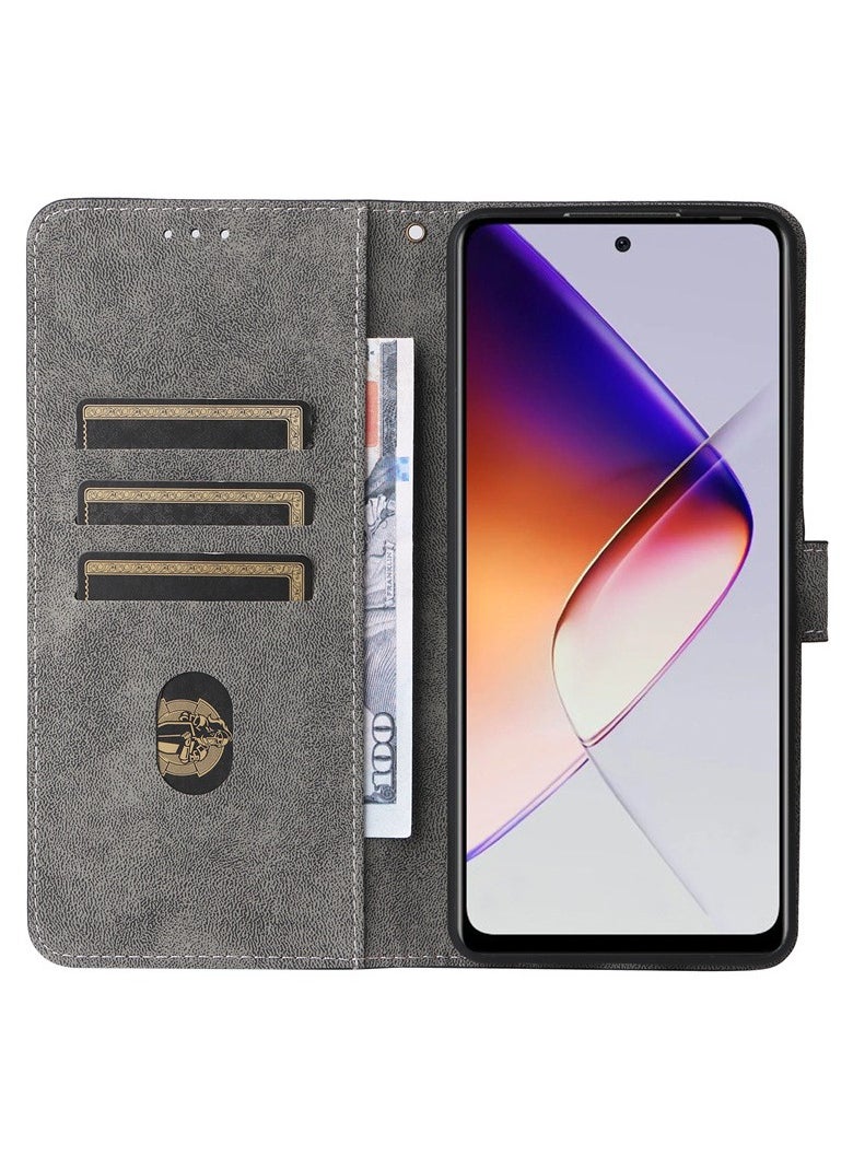 Fankalo - Phone Case for Infinix Note 40X 5G with RFID Security Protection Flip PU Leather Wallet Case with Card Holder Shockproof Protective Cover - Image 1
