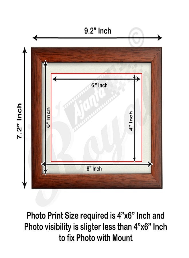 AJANTA ROYAL Classic 6x8 Photo Frame Insert (Brown) : A-76B. - Image 2