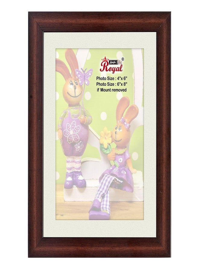 AJANTA ROYAL Classic 6x8 Photo Frame Insert (Brown) : A-76B. - Image 1