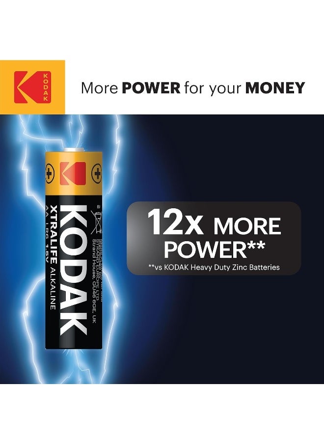 Kodak - KODAK | AA Batteries | Double A | Disposable Household Alkaline | 1.5V | 6 Pack - Image 1