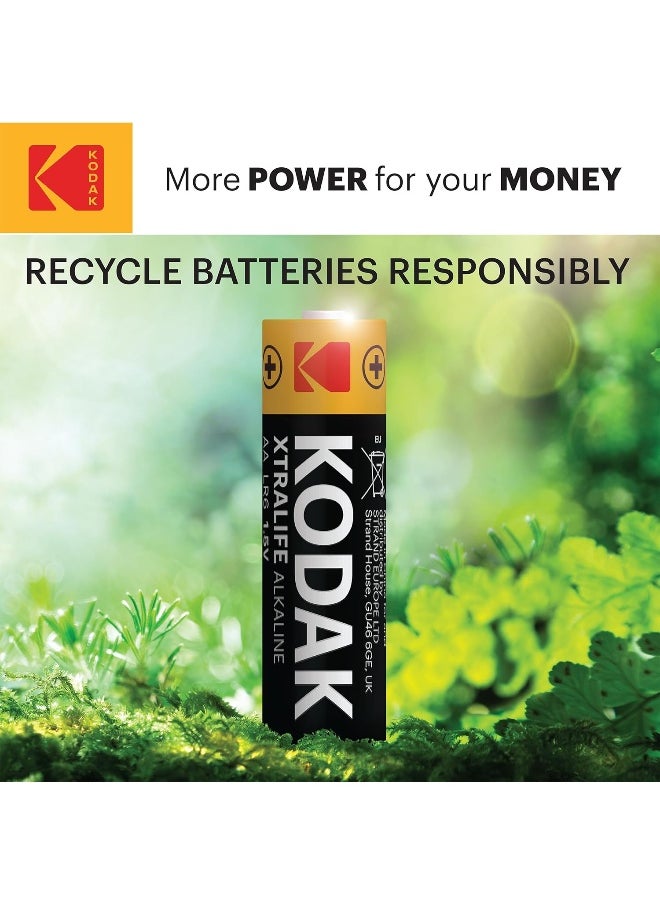 Kodak - KODAK | AA Batteries | Double A | Disposable Household Alkaline | 1.5V | 6 Pack - Image 1
