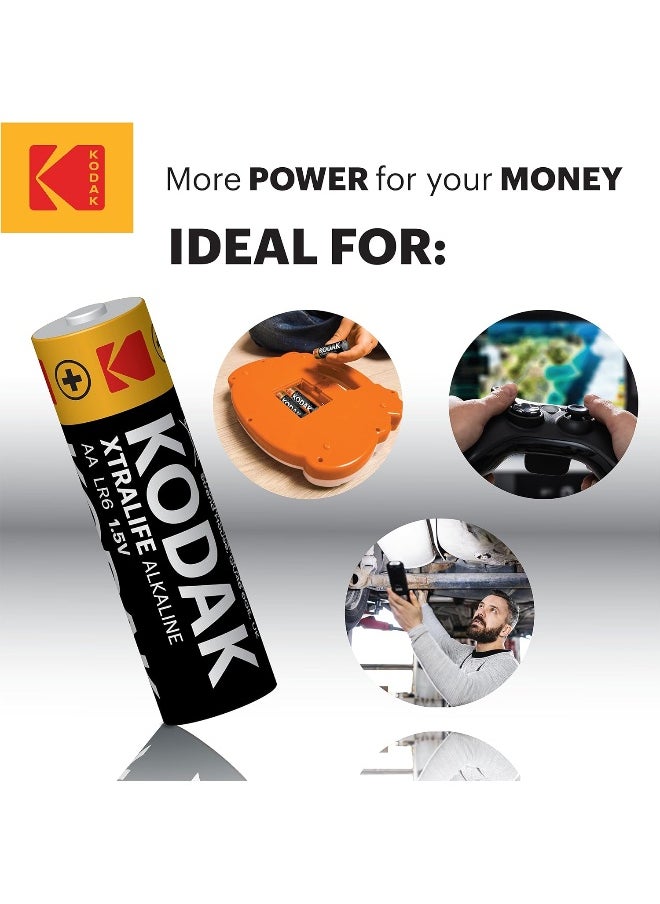 Kodak - KODAK | AA Batteries | Double A | Disposable Household Alkaline | 1.5V | 6 Pack - Image 1