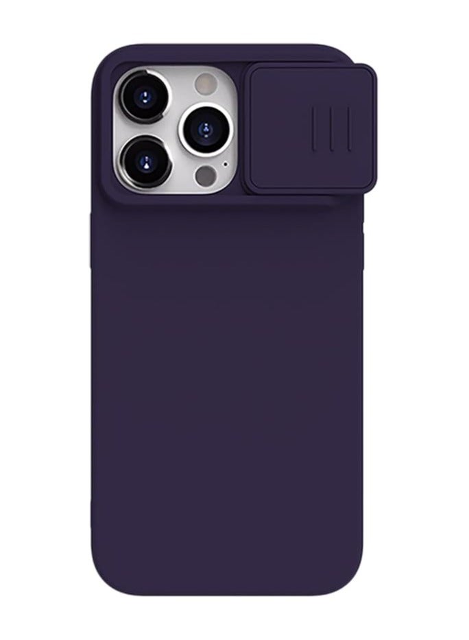 Nillkin CamShield Silky silicon case for Apple iPhone 15 Pro Max 6.7 (2023)-Dark Purple - Image 1