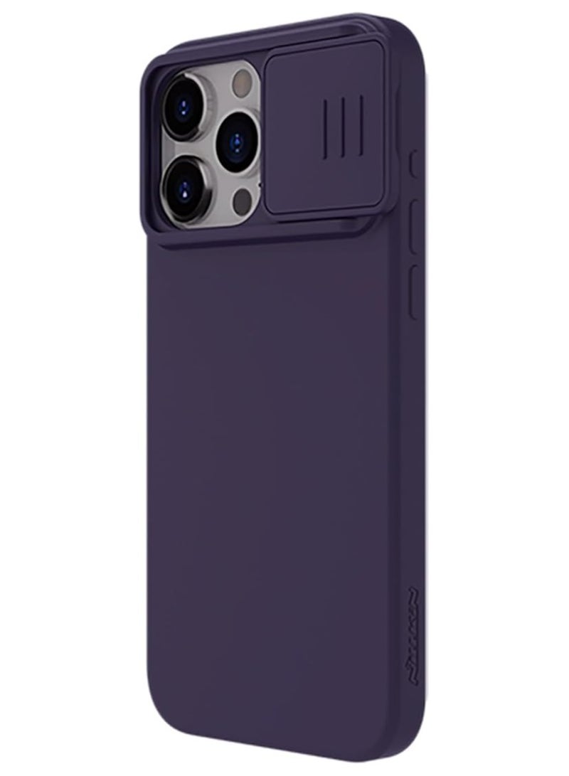 Nillkin CamShield Silky silicon case for Apple iPhone 15 Pro Max 6.7 (2023)-Dark Purple - Image 2