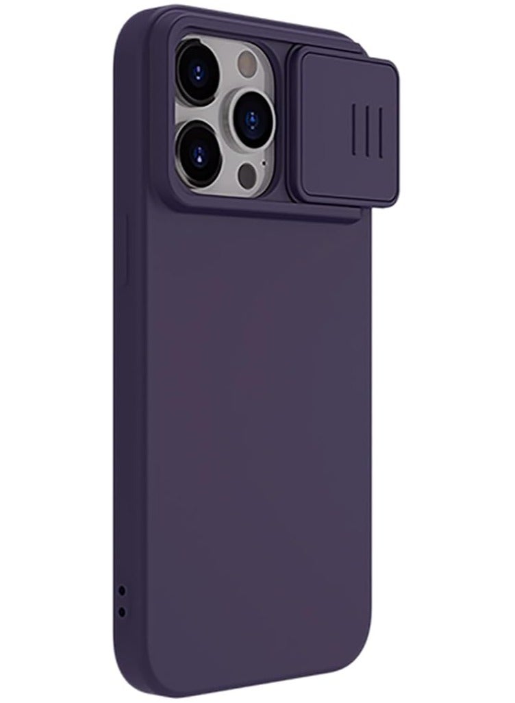 Nillkin CamShield Silky silicon case for Apple iPhone 15 Pro Max 6.7 (2023)-Dark Purple - Image 4
