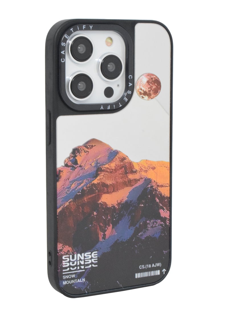 غطاء هاتف iPhone 14 Pro بطبقة فاخرة من الزجاج المقوى وغطاء خلفي من الزجاج المقوى - Image 1