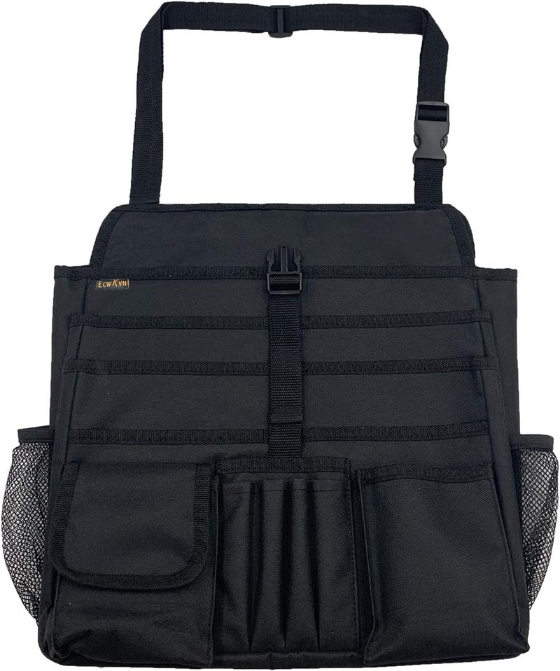 ECWKVN Car Seat Organizer - Front & Back Seat Storage Bag with Adjustable Strap - Image 1
