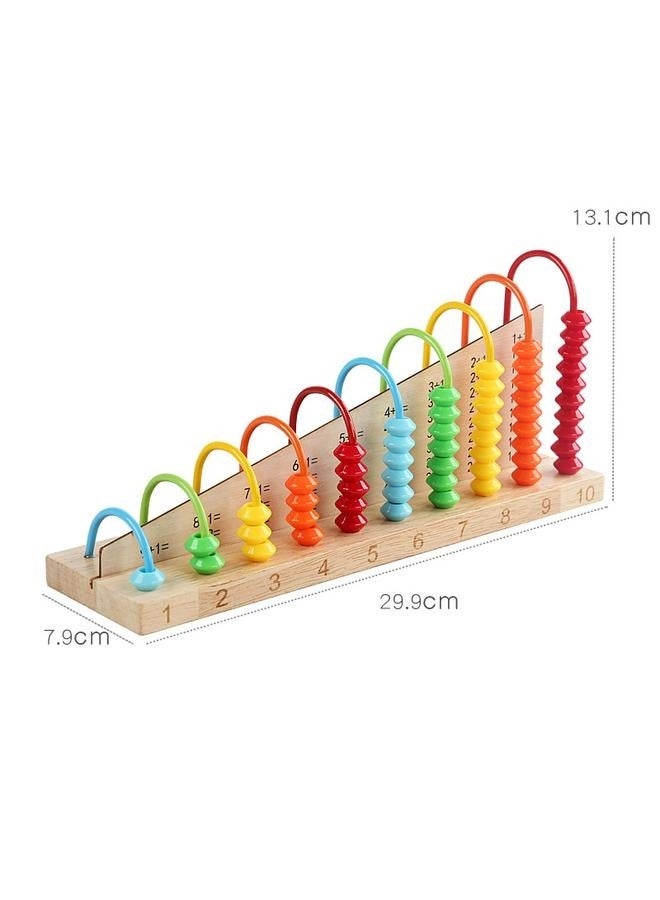 Multi Functional Early Education Learning Abacus Calculation Shelf Toy For Kids，Classic Educational Counting Toy Bead Counter – Early Learning Logic, Quantities, Addition, Subtraction - Image 2