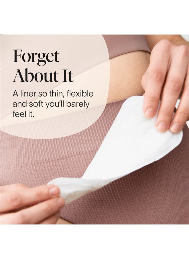 cora Period Regular Liners | 100% Organic Cotton Topsheet | Ultra Thin, Quick Absorbency | Hypoallergenic | Dermatologically Tested | Unscented, No Wings (42 Liners) - Image 5
