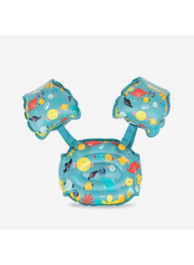 نابايجي عوامة حمام سباحة بحزام وسط وكتافات متدرجة 15 - 30 كجم للأطفال - أزرق - Image 1