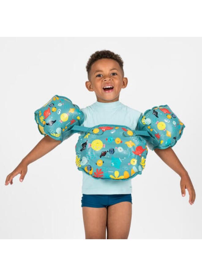 نابايجي عوامة حمام سباحة بحزام وسط وكتافات متدرجة 15 - 30 كجم للأطفال - أزرق - Image 2