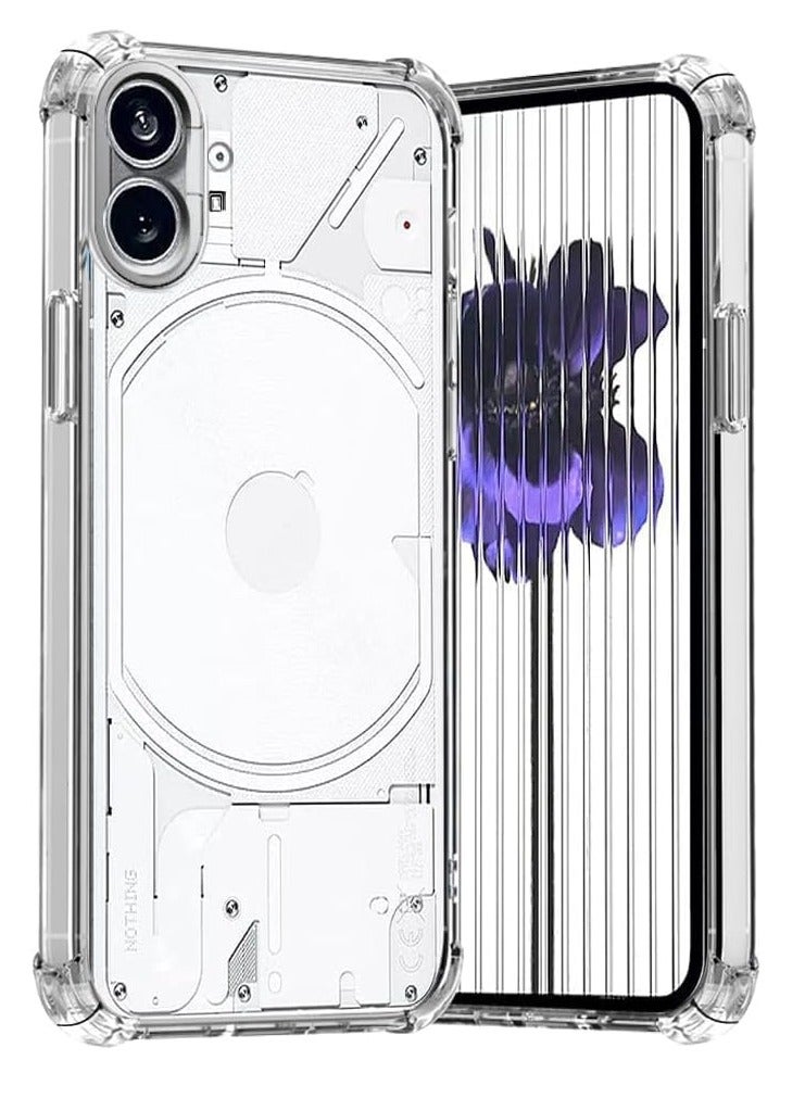 MIGOFAST Case for Nothing Phone 1 Case Cover Transparent Anti Scratch Case Shock Absorbent Bumper Protective Transparent Back Cover with Camera Protection for Nothing Phone 1 Clear - Image 1