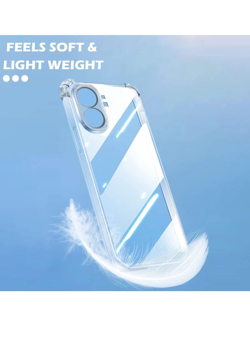 MIGOFAST Case for Nothing Phone 1 Case Cover Transparent Anti Scratch Case Shock Absorbent Bumper Protective Transparent Back Cover with Camera Protection for Nothing Phone 1 Clear - Image 2