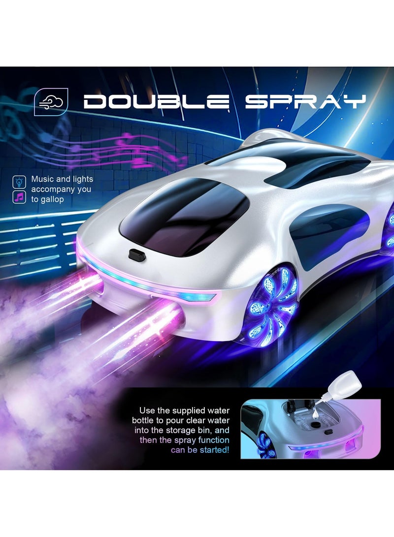 MIXDE Gesture-sensing remote-controlled car, gesture-sensing remote-controlled stunt car, drifting remote-controlled stunt car, remote-controlled toy car, with lights, spray and sound, 2.4GHz children's hobby remote-controlled car toy, 360° rotation, suitable as a birthday gift for boys and girls. - Image 2