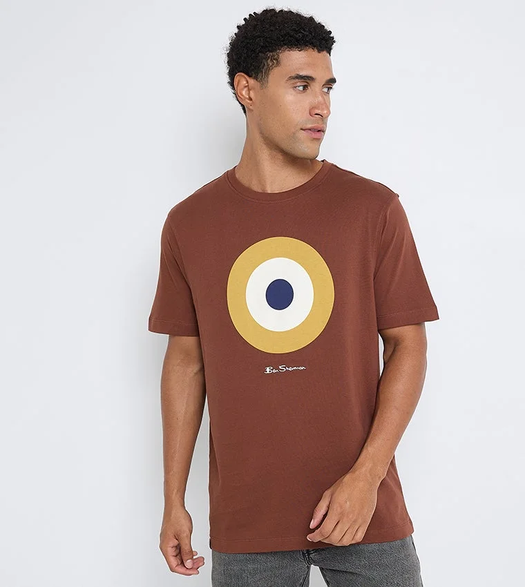 بين شيرمان Ben Sherman Men's Crew Neck Short Sleeve Printed T-Shirt