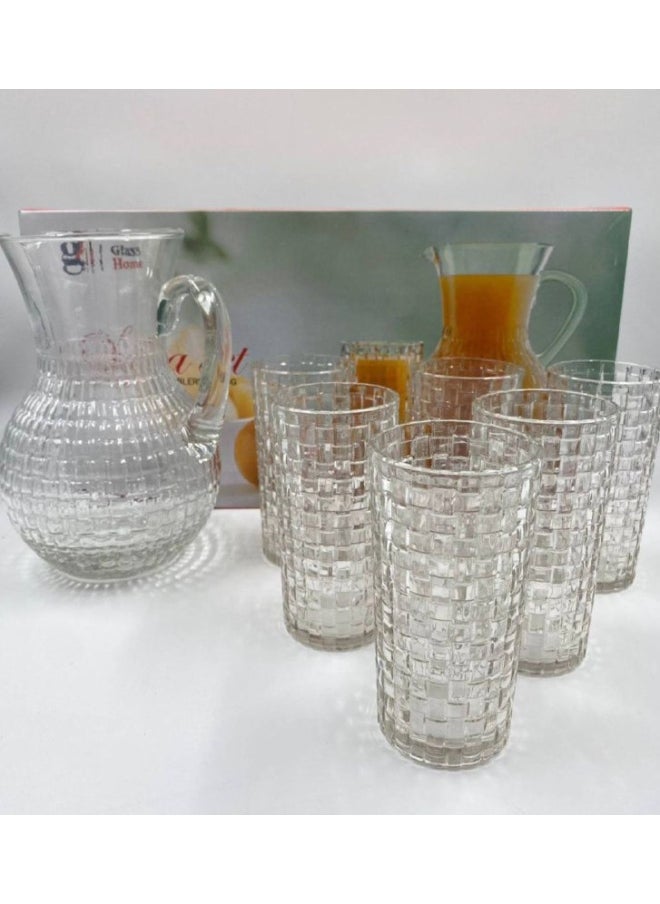 Jug and Cup Set 7 Pieces Jug + 6 Cups