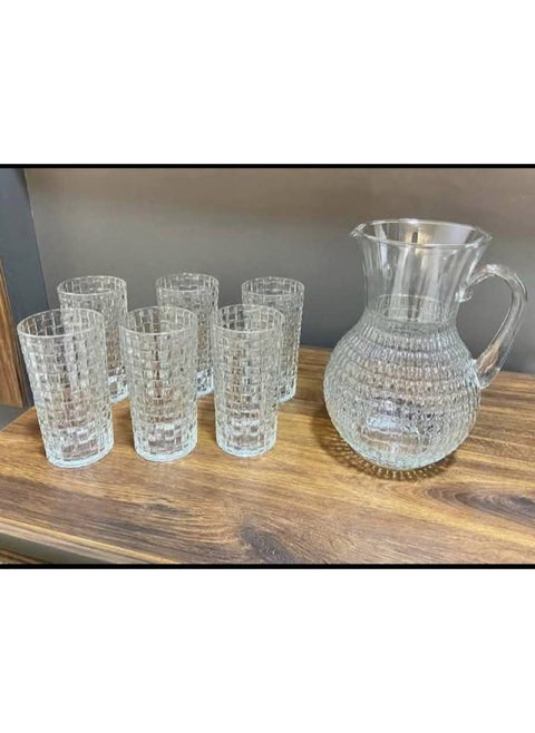 Jug and Cup Set 7 Pieces Jug + 6 Cups