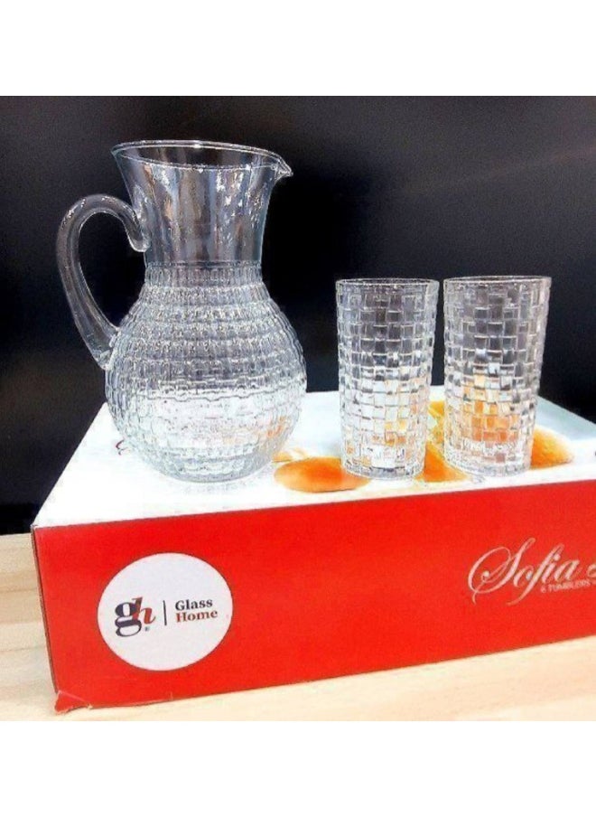 Jug and Cup Set 7 Pieces Jug + 6 Cups