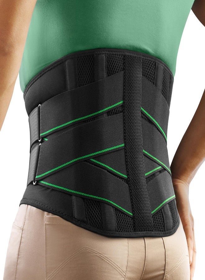 FREETOO Back Brace for Men Lower Back Pain with 7 Metal Stays, for Sciatica, Herniated Disc, Scoliosis and More Pain Relief! Breathable Back Support Belt for Women Work with Soft Pad, Lightweight - Image 1