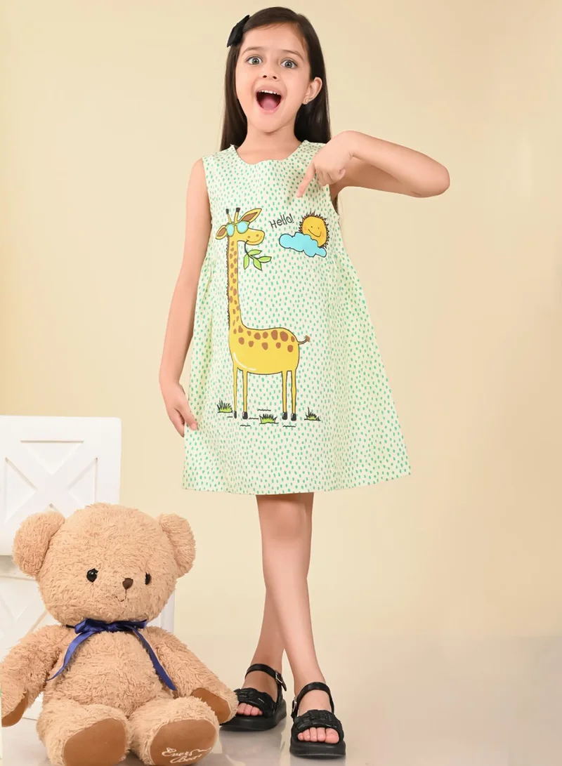 LILPICKS Giraffe Print Dress