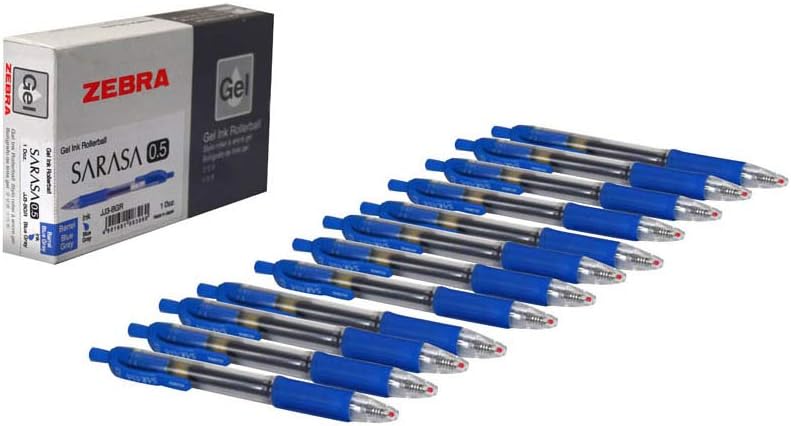 Zebra Pen ZEBRA SARASA GEL INK ROLLERBALL PEN (0.5) PACKET OF 12 BL.GRAY - Image 2