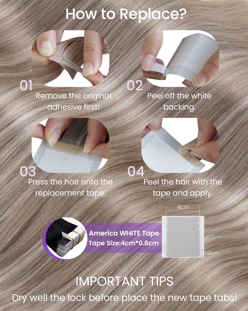 LaaVoo Human Hair Tape in Extensions Brown Tape in Hair Extensions Human Hair #2 Darkest Brown 22 Inch 50g 20pcs - Image 5