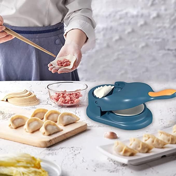 Riddhin Everhype Dumpling Ghughra Gujiya Maker Machine Kitchen Tool for Momos Samosa MakingPack of 1  - Image 3
