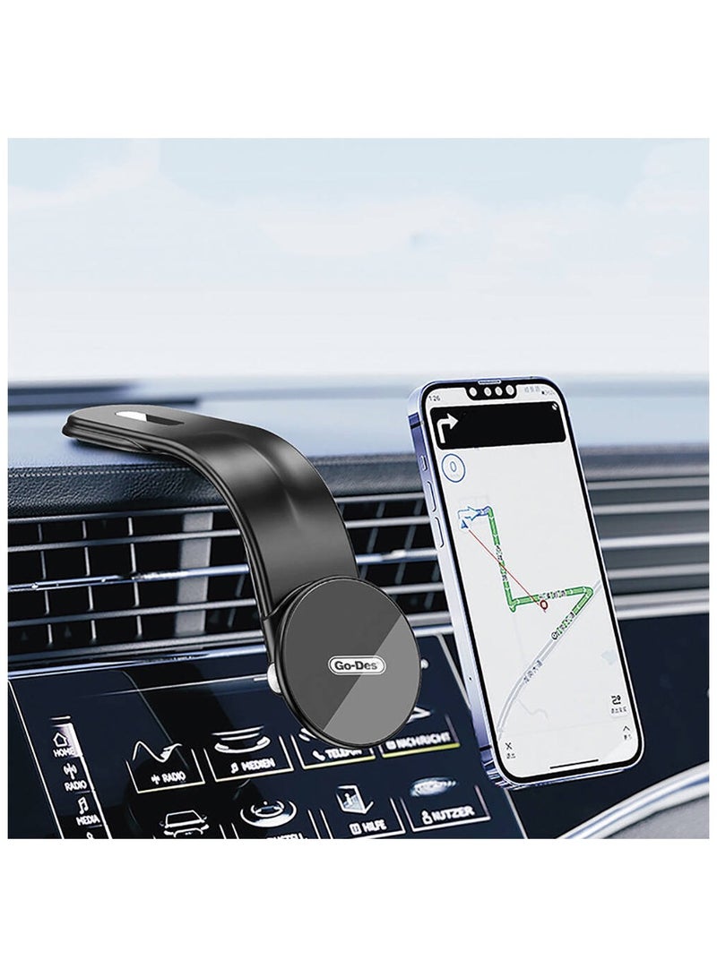 جو-ديز حامل هاتف سيارة مغناطيسي قابل للإزالة ومرن من الألمنيوم مع تقنية ماغسيف، حامل للهاتف المحمول في السيارة - Image 2