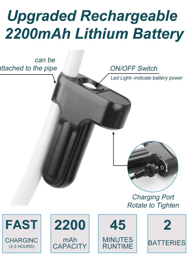innhom Portable Shower Camping Shower Outdoor Camp Shower Pump, Electric Rechargeable Portable Camping Shower, Powered by Rechargeable Battery - Image 3