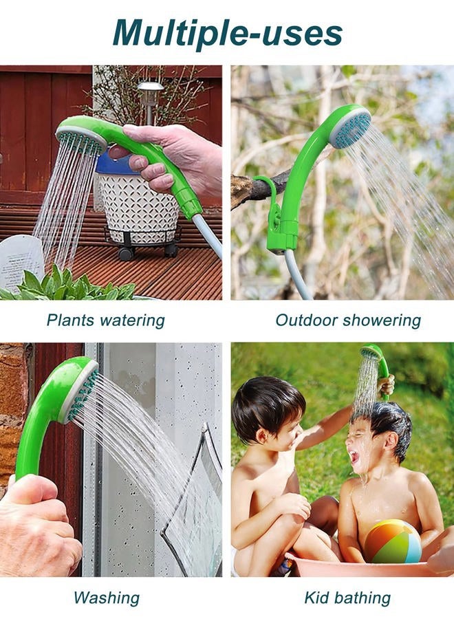 innhom Portable Shower Camping Shower Outdoor Camp Shower Pump, Electric Rechargeable Portable Camping Shower, Powered by Rechargeable Battery - Image 5