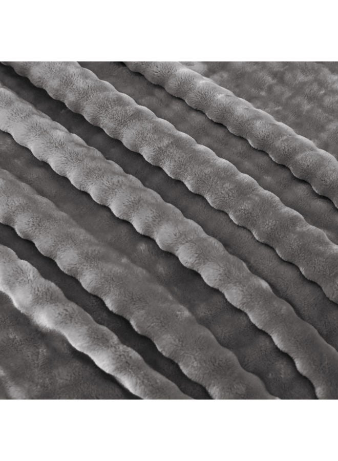مورانو بطانية لوش - بطانية مكونة من طبقة واحدة - مقاس 220 × 240 سم - الوزن 2.000 كجم - 100% بوليستر - تصميم ثلاثي الأبعاد - Image 2