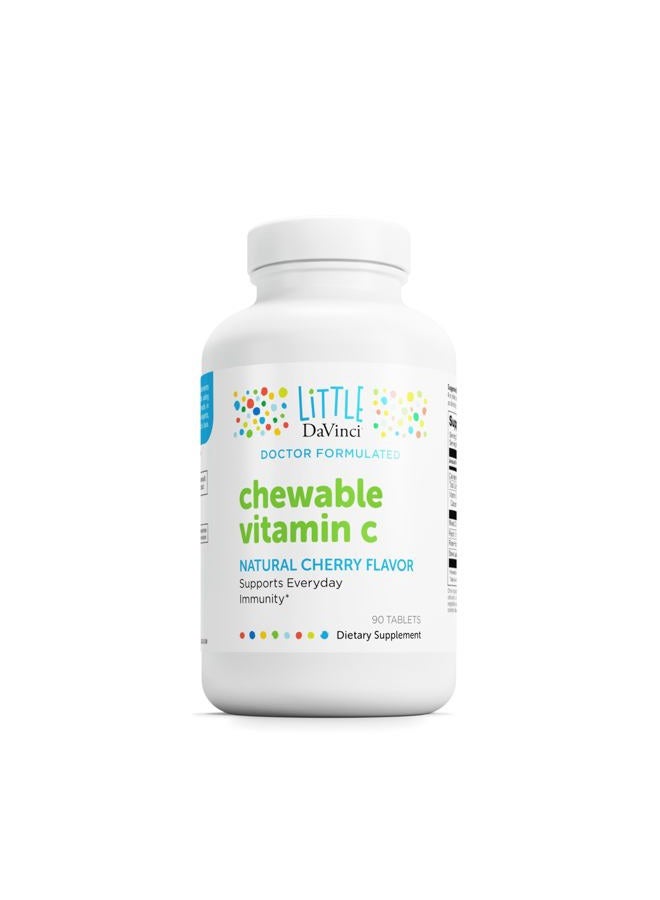 Davinci Little , Chewable Vitamin C, Natural Cherry, 90 Tablets - Image 1