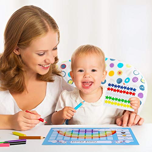 GWHOLE 2 Pack of Unicorn Potty Training & Toilet Training Reward Chart with 270 Star Stickers for Toddlers, Boys, Girls - Image 5