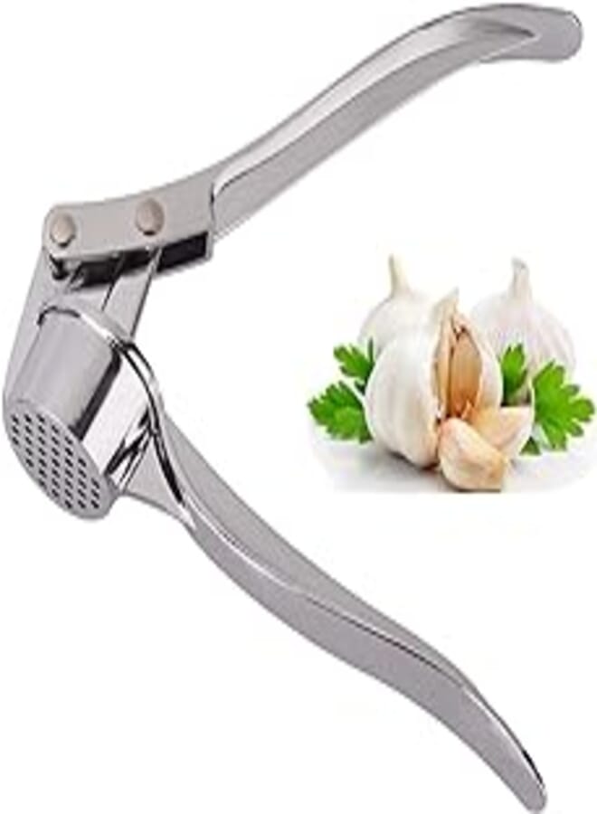 Jsdoin Professional Kitchen Garlic Press, Garlic Mincer Ginger Crusher UK, Peeler Squeezer Heavy Duty Garlic Presser,Garlic Crush, User-Friendly Garlic Chopper, Easy to Clean and Durable