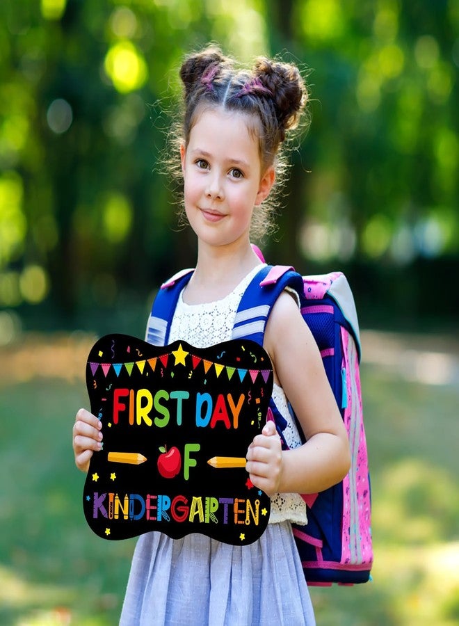 PETCEE First&Last Day of School Sign - 15 Grades First Day of School Chalkboard Sign for Kids Girls Boys 8"x 10" Preschool Kindergarten to College Photo Props Gifts - Image 4