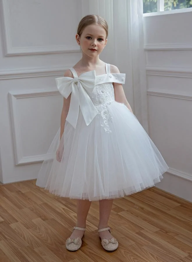 تايك تو White Tulle Party Dress