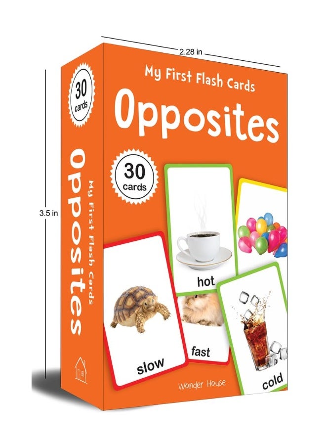 My First Flash Cards Opposites : 30 Early Learning Flash Cards For Kids  - Image 2
