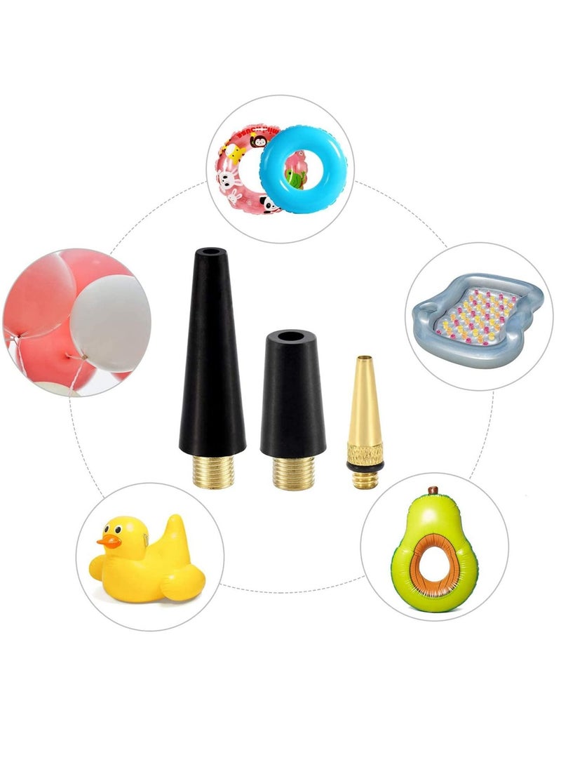 KASTWAVE Bicycle Valve Adaptor, 16 Pcs Brass Bike Pump Adapters, Ball Pump Needle, Air Nozzle Pump Adapter Kit, Toys Nozzle Inflator Adapter, Air Pump Accessories for Standard Pump  - Image 2