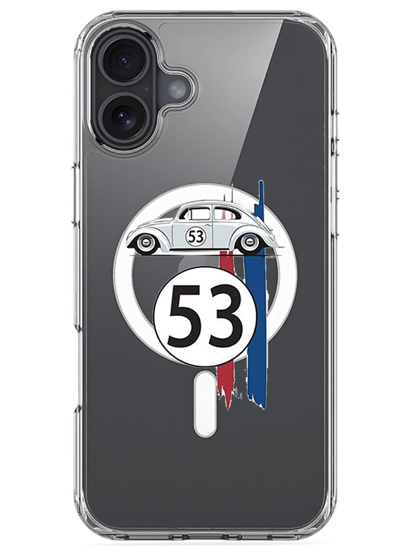 Theodor Magnetic Case for Apple iPhone 17 Compatible with MagSafe Wireless Charging, Shockproof Phone Bumper Cover - Car 53 - Image 1