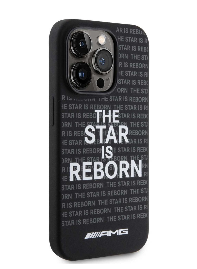 AMG Silicone Case with the "The Star Is Reborn" Logo for iPhone 15 Pro -Black - Image 5