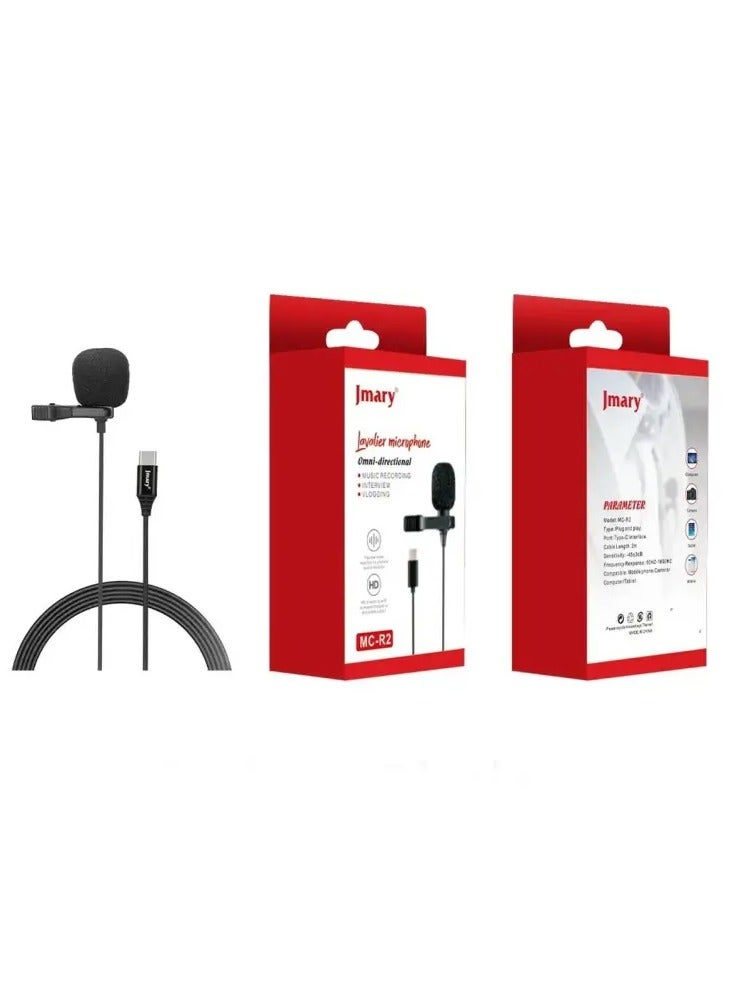 Jmary MC-R2 Professional Type C Microphone For Recordings With Noise Reduction - Image 3