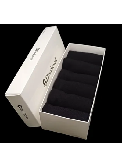 ديريبوند 6 Pieces Ankle Socks Women Cotton Black