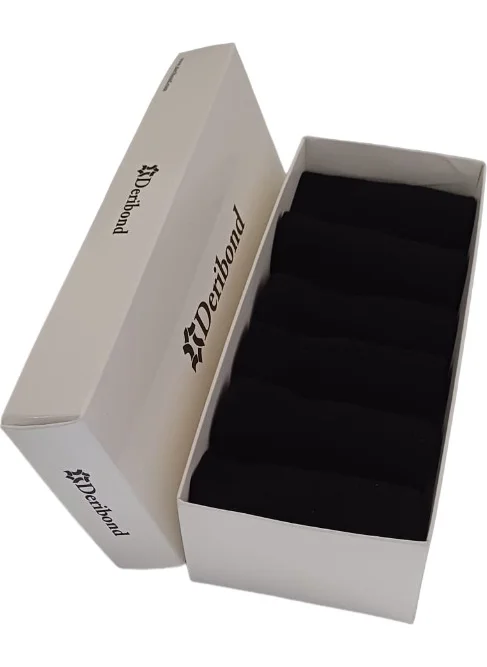 ديريبوند 6 Pieces Ankle Socks Women Cotton Black